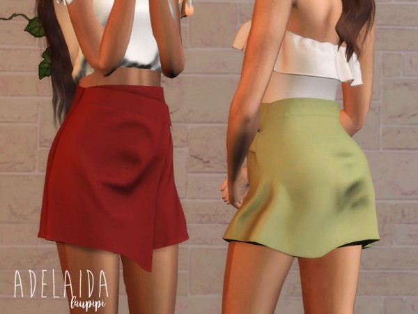  The Sims Resource: Adelaida top and skirt by laupipi