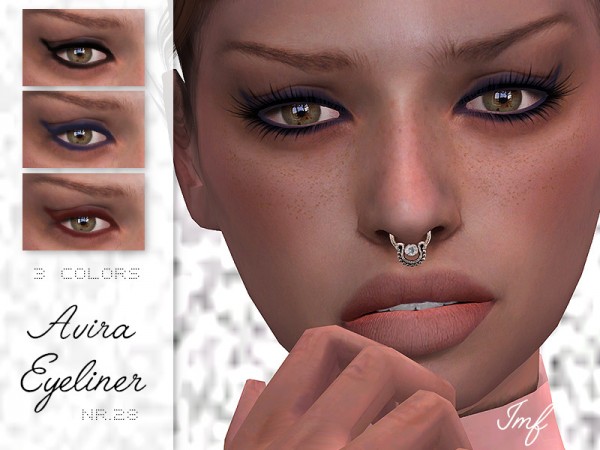  The Sims Resource: Avira Eyeliner N.28 by IzzieMcFire