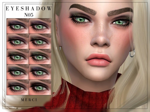  The Sims Resource: Eyeshadow N05 by Merci