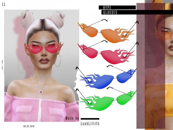  The Sims Resource: Hype Glasses by Leah Lillith