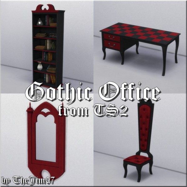  Mod The Sims: Gothic Office by TheJim07