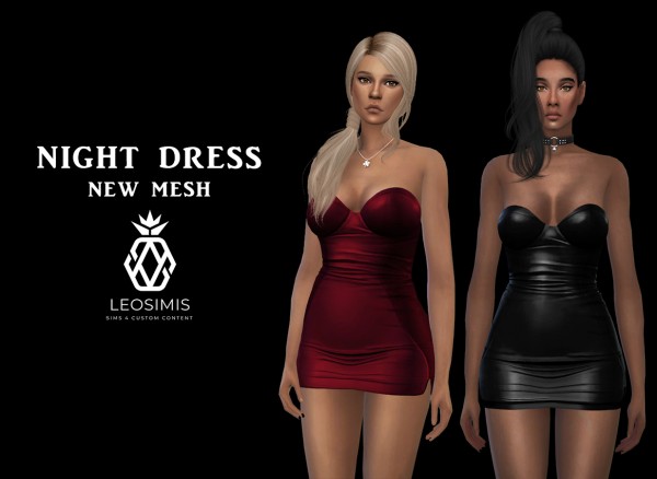  Leo 4 Sims: Night Dress