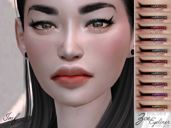  The Sims Resource: Zoe Eyeliner N.29 by IzzieMcFire