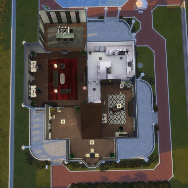  Mod The Sims: Riverside Mansion by ericapoe