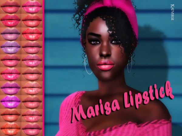  The Sims Resource: Marisa Lipstick by KatVerseCC