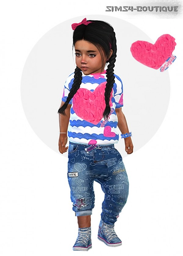  Sims4 boutique: Designer Set for Toddler Girls