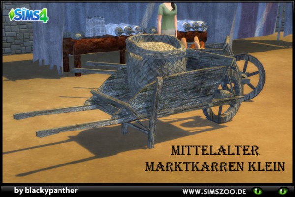  Blackys Sims 4 Zoo: Medieval market   small cart by blackypanther