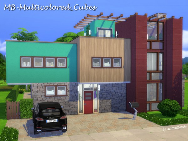  The Sims Resource: Multicolored Cubes by matomibotaki