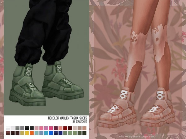  The Sims Resource: Madlen Tasha Shoes recolored by HelgaTisha
