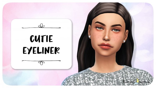  Luna Sims: Cutie eyeliner