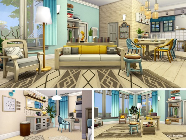  The Sims Resource: Beach Abode House by Lhonna