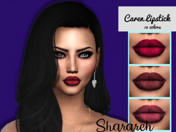  The Sims Resource: Caren lipstick by Sharareh
