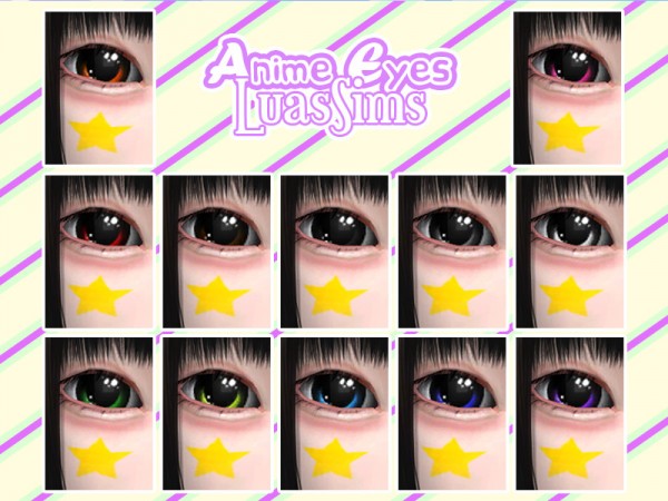  The Sims Resource: Anime Eyes by Luas Sims