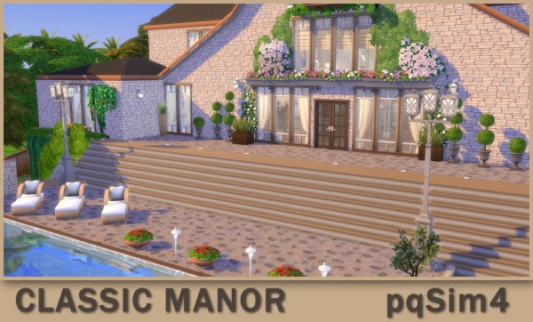  PQSims4: Cozy Manor House NO CC