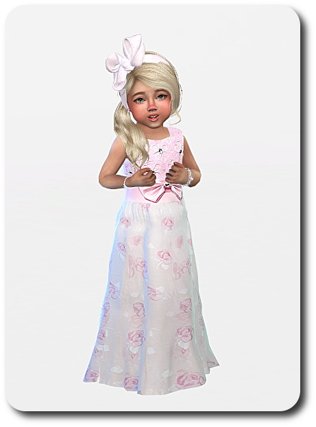  Sims4 boutique: Festive dress for Toddler Girls
