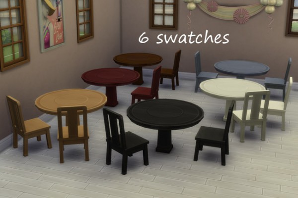  Blackys Sims 4 Zoo: Moon chair table by mammut