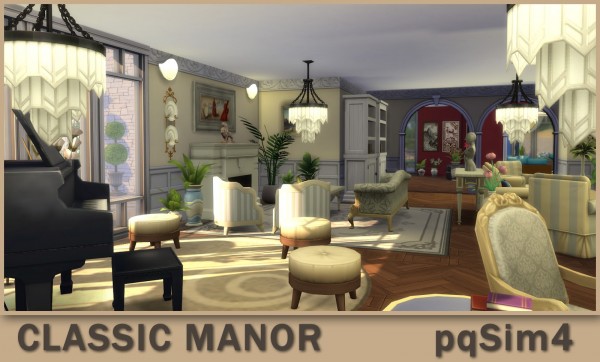  PQSims4: Cozy Manor House NO CC