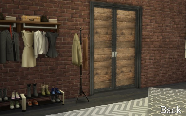 Mod The Sims: Industrial Railed sliding door retexture by lilotea