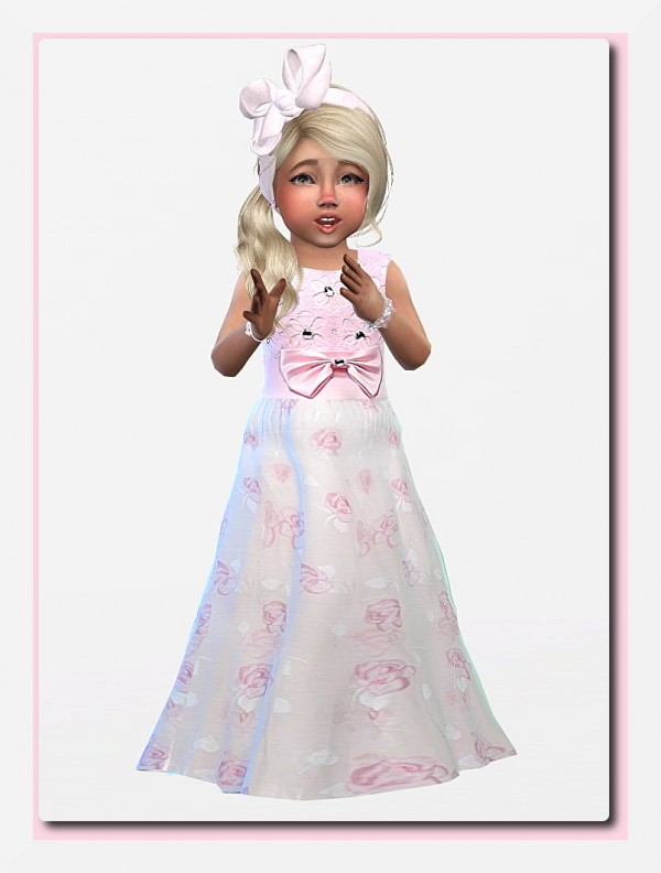  Sims4 boutique: Festive dress for Toddler Girls
