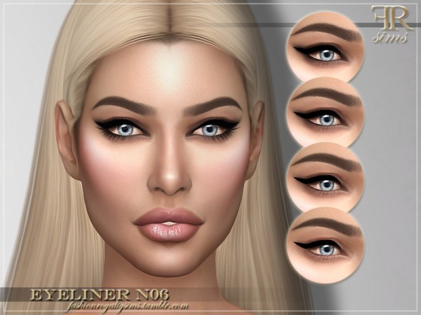  The Sims Resource: Eyeliner N06 by FashionRoyaltySims