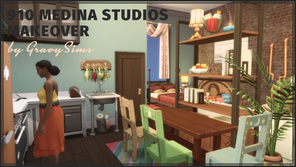  Gravy Sims: 910 Medina Studios Makeover