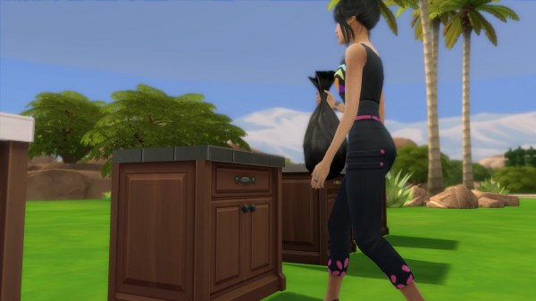  Mod The Sims: Kitchen Counters as Trash Bin by iloveseals