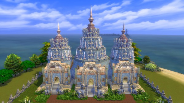  Mod The Sims: Nakara Temple ver.II   Cambodian style roofs by Oo NURSE oO