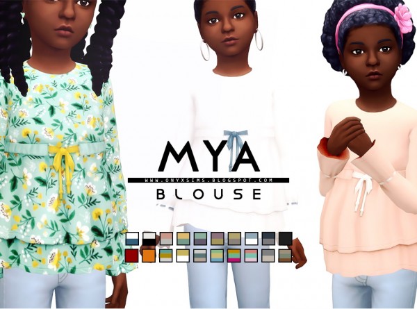  Onyx Sims: Mya Blouse