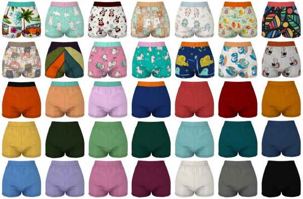  Lazyeyelids: Pajama Shorts
