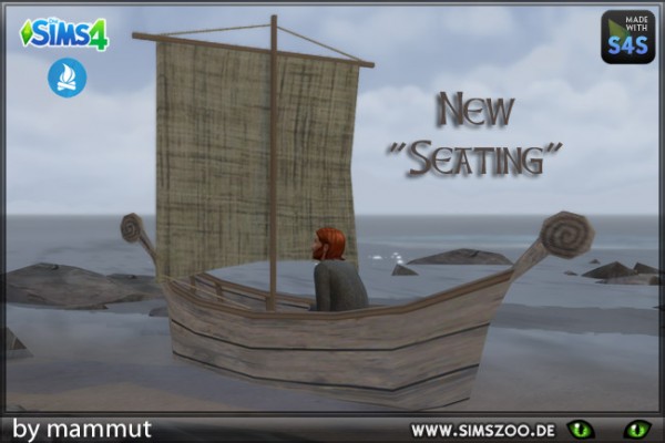  Blackys Sims 4 Zoo: Viking boat Sail by mammut