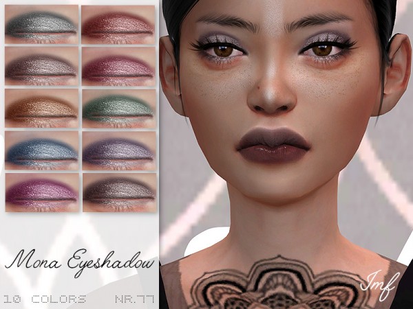 The Sims Resource: Mona Eyeshadow N.77 by IzzieMcFire • Sims 4 Downloads