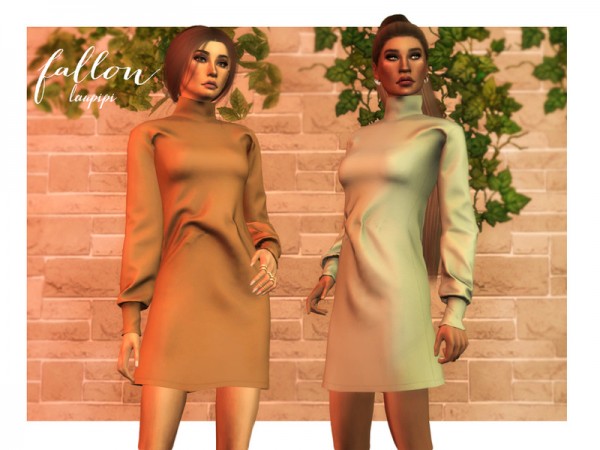  The Sims Resource: Fallon Dress by Laupipi