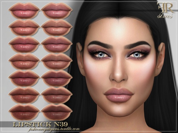  The Sims Resource: Lipstick N39 by FashionRoyaltySims