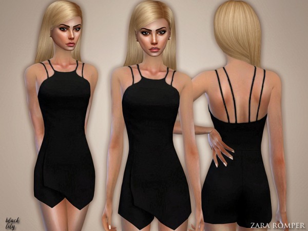 The Sims Resource Zara Romper By Black Lily • Sims 4 Downloads