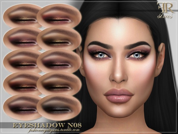  The Sims Resource: Eyeshadow N08 by FashionRoyaltySims