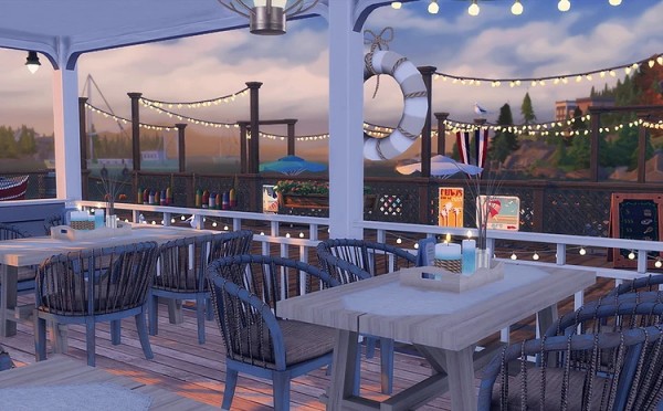 Blooming Rosy: Sea Breeze Restaurant • Sims 4 Downloads