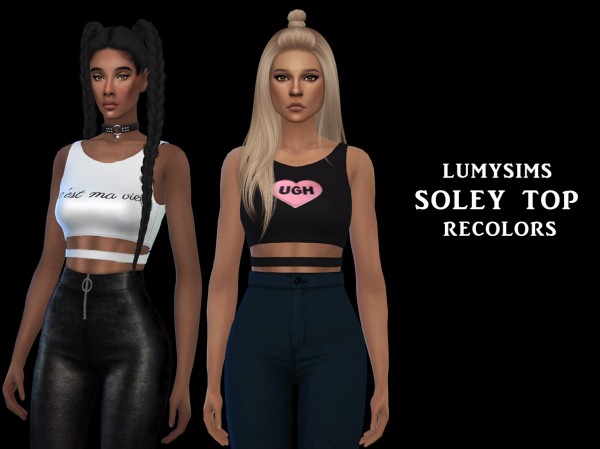  Leo 4 Sims: Soley Top Recolored