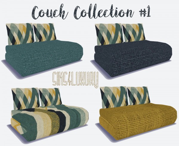  Sims4Luxury: Couch Collection 1