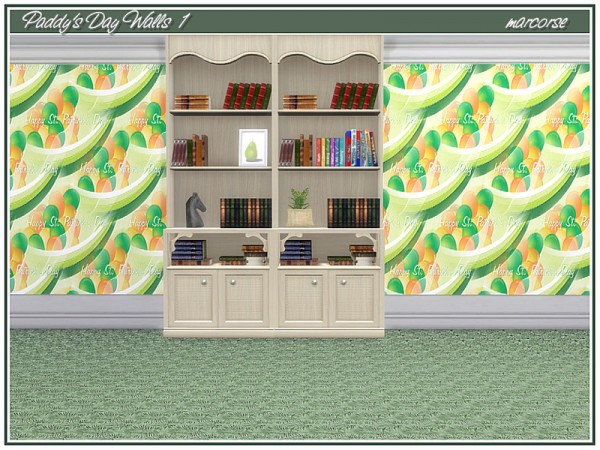  The Sims Resource: Paddys Day Walls by marcorse