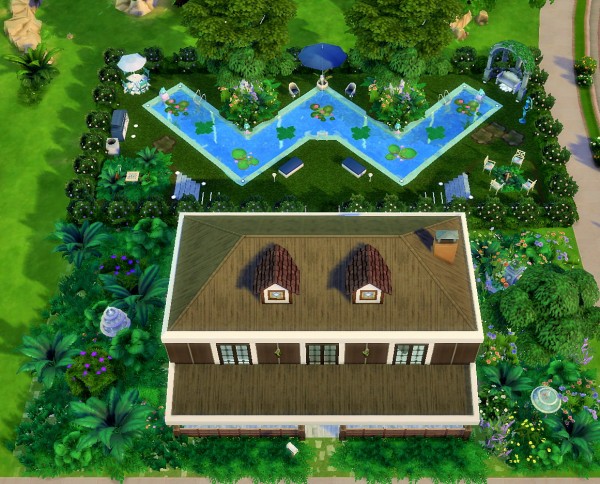  Mod The Sims: Brown and White House by heikeg