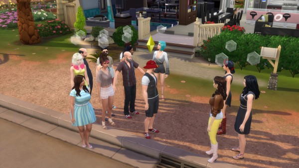  Mod The Sims: More Sims In Groups v1.0 by Archieonic