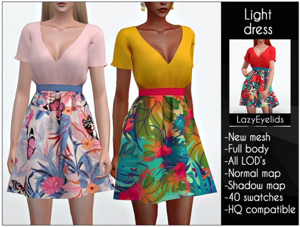  Lazyeyelids: Light dress