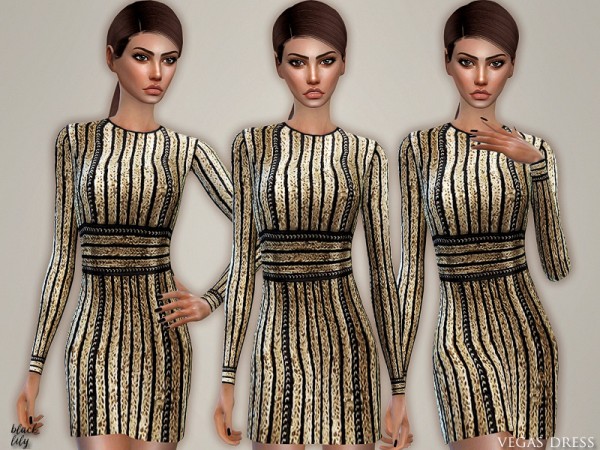 The Sims Resource: Vegas Dress by Black Lily
