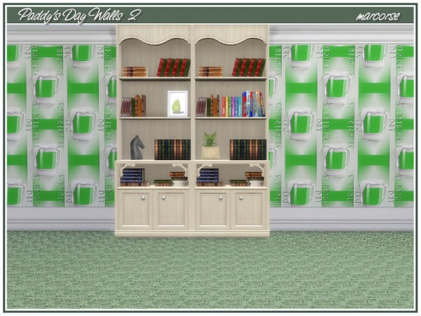  The Sims Resource: Paddys Day Walls by marcorse
