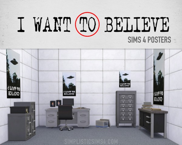  Simplistic: I Want to Believe Poster