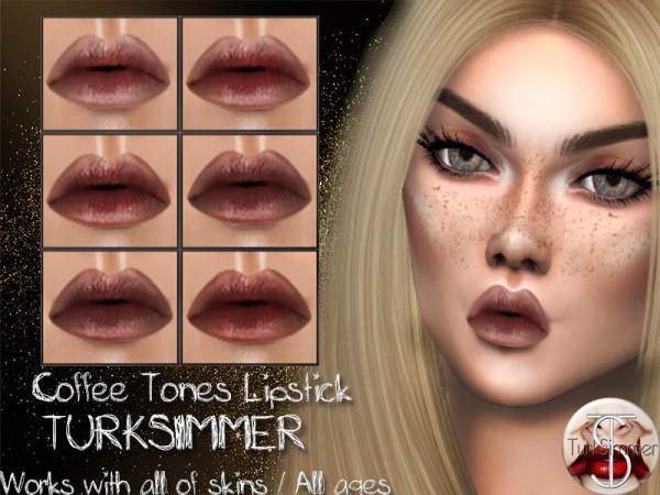  The Sims Resource: Coffee Tones Lipstick by turksimmer