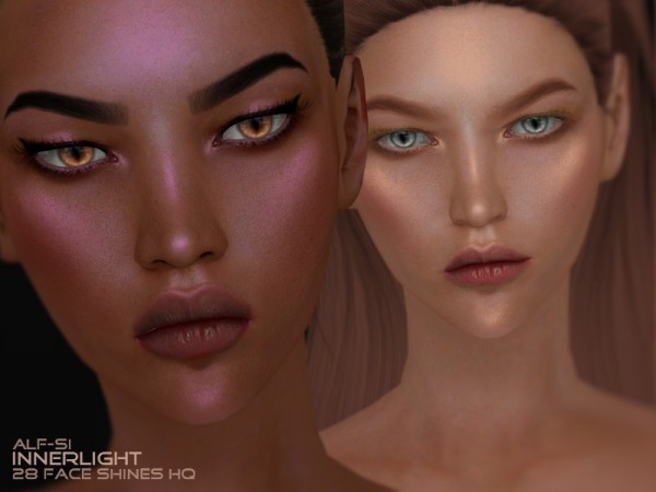  The Sims Resource: Innerlight   Face Shine 01 HQ by Alf si