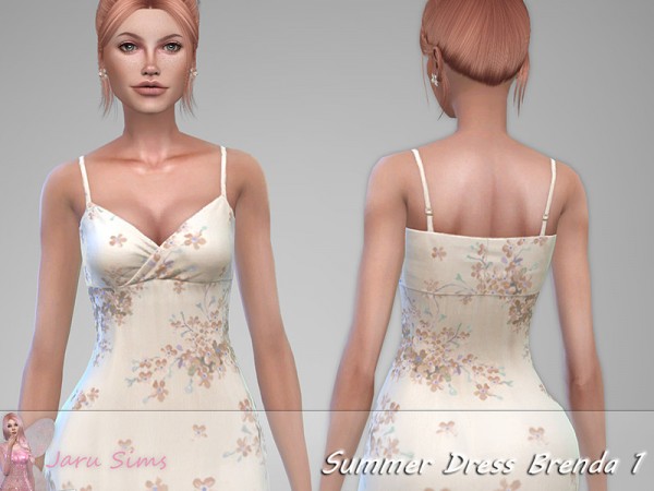  The Sims Resource: Summer Dress Brenda 1 by Jaru Sims