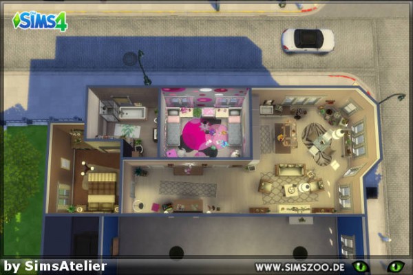  Blackys Sims 4 Zoo: Modern Scandinavian house by SimsAtelier