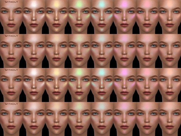  The Sims Resource: Innerlight   Face Shine 01 HQ by Alf si
